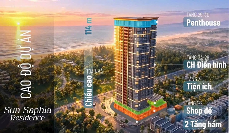 Phối cảnh Sun Saphia Residence