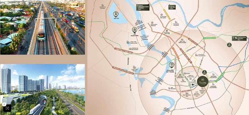 Vị trí Khu đô thị Treville Văn Giang Hưng Yên