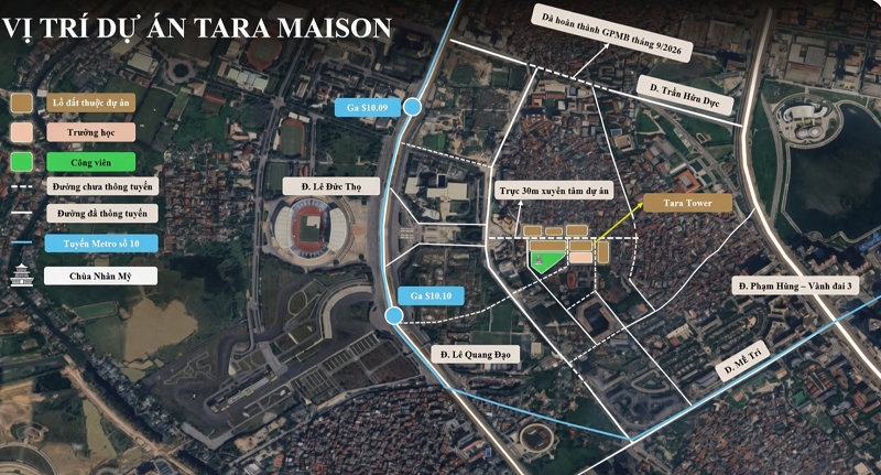 Vị trí tara maison mỹ đình